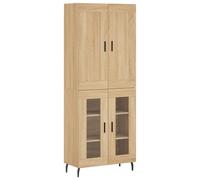 vidaXL Highboard Sideboard Cupboard Side Cabinet Sonoma Oak Engineered Wood