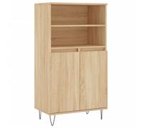vidaXL Highboard Sideboard Cupboard Side Cabinet Sonoma Oak Engineered Wood