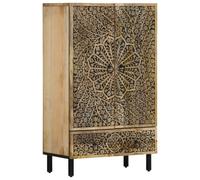 vidaXL Highboard Sideboard Cupboard Storage Buffet Cabinet Solid Wood Mango