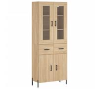 vidaXL Highboard Sideboard Cupboard Storage Cabinet Sonoma Oak Engineered Wood