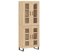 vidaXL Highboard Sideboard Cupboard Storage Cabinet Sonoma Oak Engineered Wood