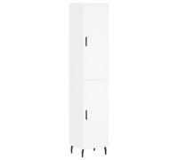 vidaXL Highboard Sideboard Cupboard Storage Cabinet White Engineered Wood