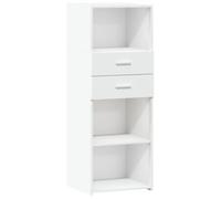 vidaXL Highboard Cabinet Engineered Wood Modern Design Ample Storage White 45x42.5x124 cm