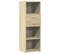 vidaXL Highboard, Sideboard for Hallway Living Room, Side Cabinet with Storage, Cupboard, Buffet Cabinet, Modern Style, Sonoma Oak Engineered Wood
