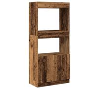 vidaXL Highboard, Sideboard for Hallway Living Room, Side Cabinet with Storage, Cupboard, Display Cabinet, Modern Style, Old Wood Engineered Wood