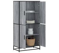vidaXL Highboard Sideboard Side Cabinet Cupboard Grey Sonoma Engineered Wood