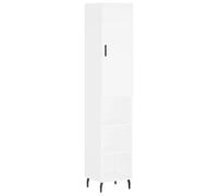 vidaXL Highboard Sideboard Storage Cabinet Side Cabinet White Engineered Wood