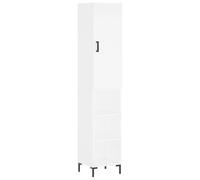 vidaXL Highboard Sideboard Storage Cabinet Side Cabinet White Engineered Wood