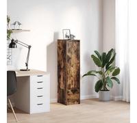 Vidaxl Highboard Smoked Oak 29.5X34X119.5 Cm Engineered Wood
