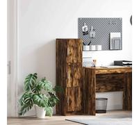 vidaXL Highboard Smoked oak 31.5 x 32 x 124 cm Engineered wood