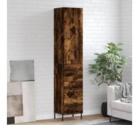 Highboard Smoked Oak 34.5x34x180 cm Engineered Wood