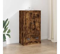 vidaXL Highboard Smoked Oak 60x35.5x103.5 cm Engineered Wood
