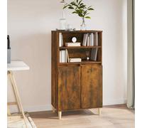 vidaXL Highboard Smoked Oak 60x36x110 cm Engineered Wood UK HOT
