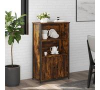 vidaXL Highboard Smoked Oak 62x32x103.5 cm Engineered Wood NEW