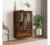 vidaXL Highboard Smoked Oak 69.5x31x115 cm Engineered Wood