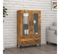 vidaXL Highboard Smoked Oak 70x31x115 cm Engineered Wood