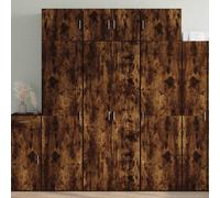 Highboard Smoked Oak 70x42.5x185 cm Engineered Wood