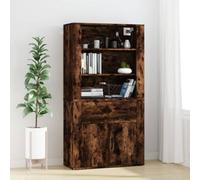 Vidaxl Highboard Smoked Oak Engineered Wood