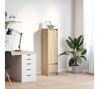 vidaXL Highboard Sonoma Oak 29.5x34x119.5 cm Engineered Wood