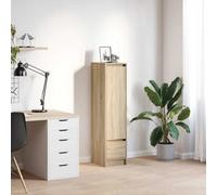 Vidaxl Highboard Sonoma Oak 29.5X34X119.5 Cm Engineered Wood Highboards