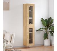 vidaXL Highboard Sonoma Oak 34.5x34x180 cm Engineered Wood