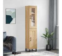 vidaXL Highboard Sideboard Cupboard Storage Cabinet Sonoma Oak Engineered Wood