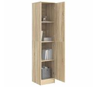 vidaXL Highboard Sonoma Oak 35 x 39 x 168 cm, Modern, Rectangular Highboard, Ample Storage Solution, Elegant Cabinet, Minimalist Shelving Unit, Functional Living Room Furniture