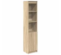 vidaXL Highboard Sonoma Oak 37.5x35x180 cm Engineered Wood, cabinet, side cabinet, tall storage cabinet, storage cabinet, tall cabinet, tall cupboard