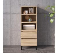 vidaXL Highboard Sonoma Oak 40x36x110 cm Engineered Wood
