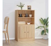 Vidaxl Highboard Sonoma Oak 60X35.5X103.5 Cm Engineered Wood