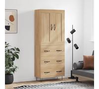 Highboard Sideboard Tall Storage Cabinet Side Cabinet Engineered Wood vidaXL