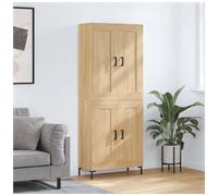 vidaXL Highboard Sonoma Oak 69.5x34x180 cm Engineered Wood