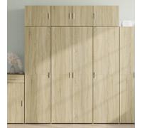 Vidaxl Highboard Sonoma Oak 80X42.5X185 Cm Engineered Wood