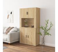 vidaXL Highboard Sonoma Oak Engineered Wood, Brown