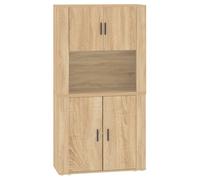 vidaXL Highboard Sonoma Oak Engineered Wood, Brown