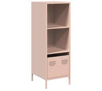 vidaXL highboard steel pink 35x39x103.5 cm cabinet drawer storage office/home
