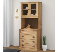 vidaXL Highboard VIGO 80x40x176 cm Solid Wood Pine