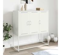 vidaXL Highboard White 100.5x39x107 cm Steel