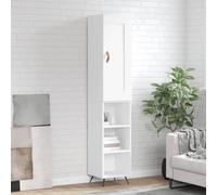vidaXL Highboard White 34.5x34x180 cm Engineered Wood, White