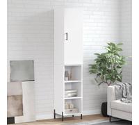 vidaXL Highboard Sideboard Storage Cabinet Side Cabinet White Engineered Wood