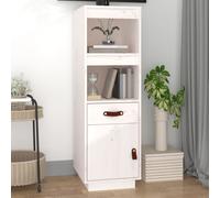 Vidaxl Highboard White 34X40X108,5 Cm Solid Wood Pine, White