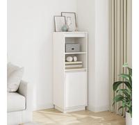 vidaXL Highboard White 37x34x110 cm Solid Wood Pine, White