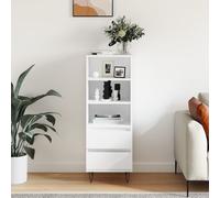 Vidaxl Highboard White 40X36X110 Cm Engineered Wood