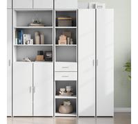 vidaXL Highboard White 40x42.5x185 cm Engineered Wood