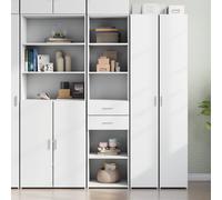 vidaXL Highboard White 45x42.5x185 cm Engineered Wood