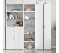 Vidaxl Highboard White 50X41X185 Cm Engineered Wood