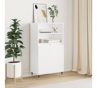 vidaXL Highboard White 60x36x110 cm Engineered Wood