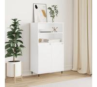 Vidaxl Highboard White 60X36X110 Cm Engineered Wood