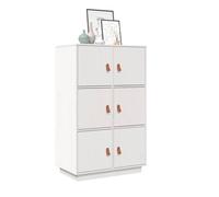 vidaXL Highboard White 67x40x108.5 cm Solid Wood Pine
