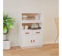 Solid Wood Pine Highboard Wooden Buffet Cabinet Cupboard Multi Colours vidaXL